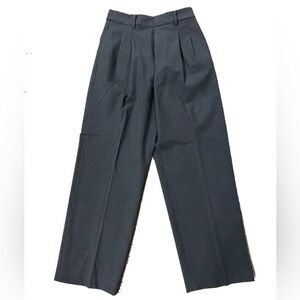 Classic Gray Pleated Trousers
